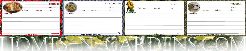 free lined recipe cards 3x5, 4x6, 5x7