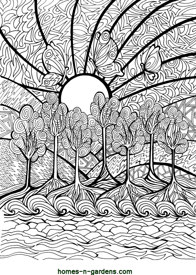 garden coloring pages for free