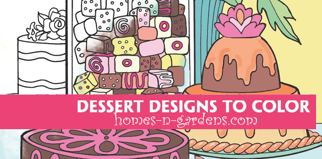 dessert designs to colour logo