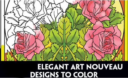creative haven elegant flower designs to color