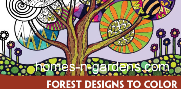 forest designs hidden pictures to color