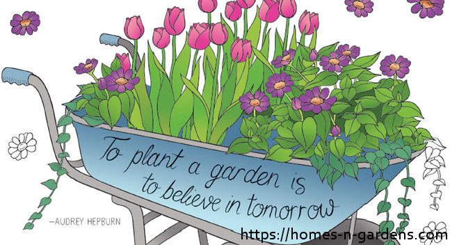 coloring pages for garden  - logo
