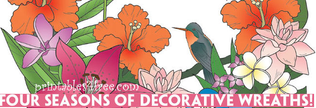Flower coloring pages for adults - logo
