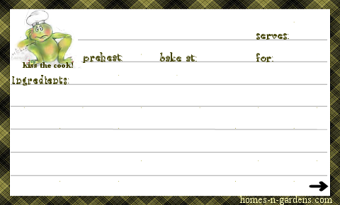 3x5 lined recipe card